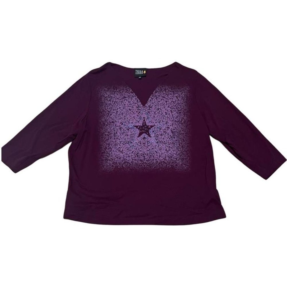 vintage torrid glittery star graphic shirt
